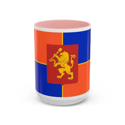 Flag of Krasnoyarsk Russia - Accent Coffee Mug 15oz Pink - Go Mug Yourself