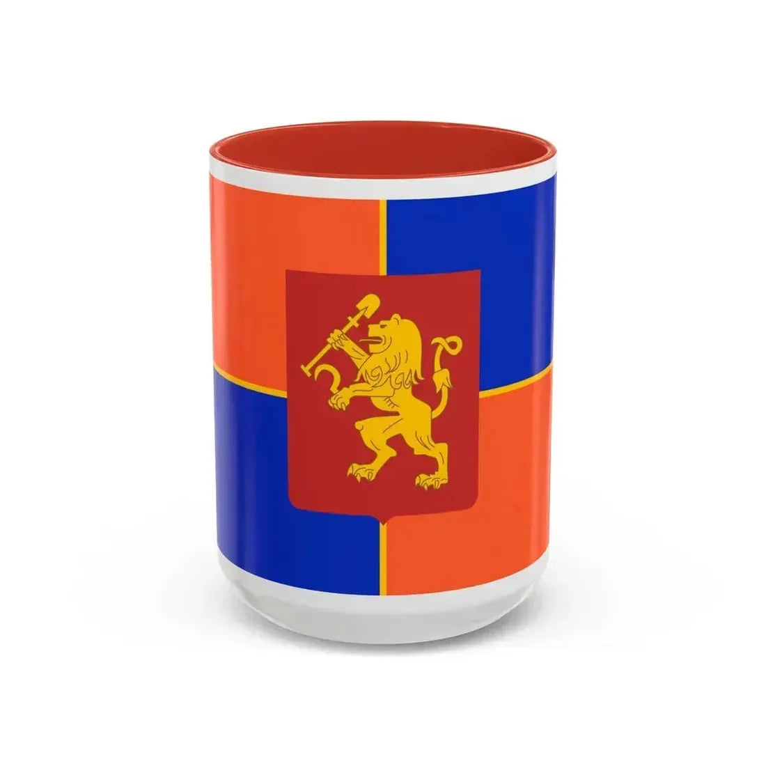 Flag of Krasnoyarsk Russia - Accent Coffee Mug 15oz Red - Go Mug Yourself
