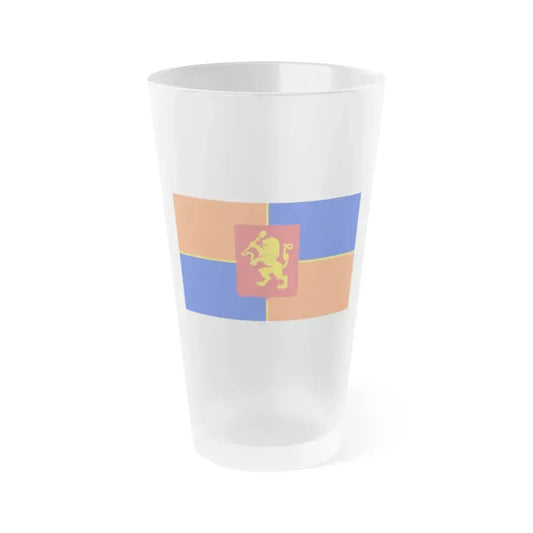 Flag of Krasnoyarsk Russia - Frosted Pint Glass 16oz 16oz Frosted - Go Mug Yourself