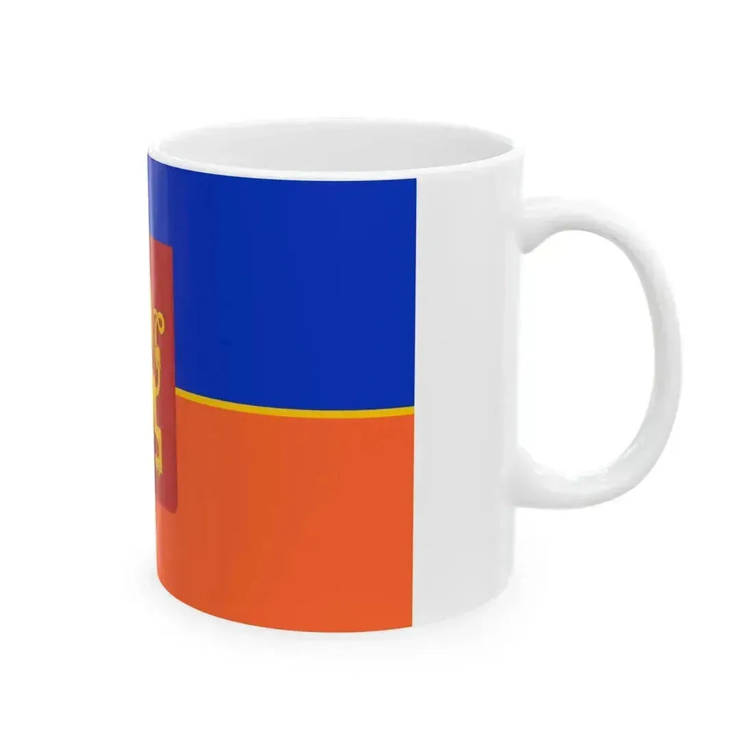 Flag of Krasnoyarsk Russia - White Coffee Mug - Go Mug Yourself