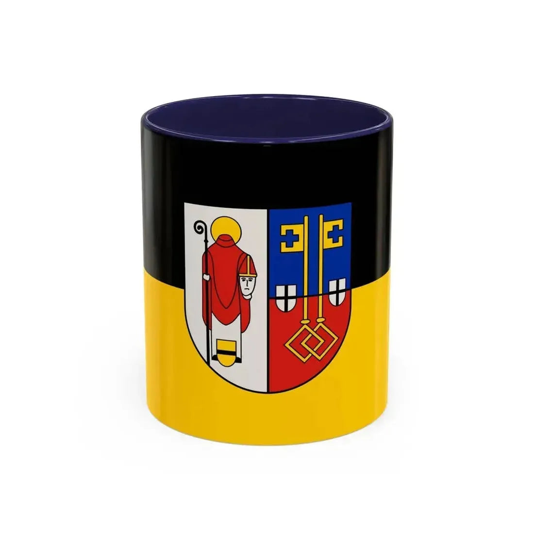 Flag of Krefeld Germany - Accent Coffee Mug 11oz Navy - Go Mug Yourself