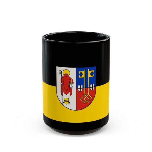 Flag of Krefeld Germany - Black Coffee Mug-15oz-Go Mug Yourself