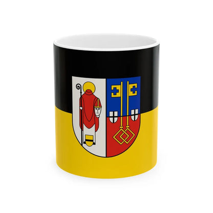 Flag of Krefeld Germany - White Coffee Mug-11oz-Go Mug Yourself