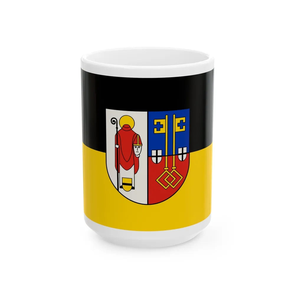 Flag of Krefeld Germany - White Coffee Mug-15oz-Go Mug Yourself