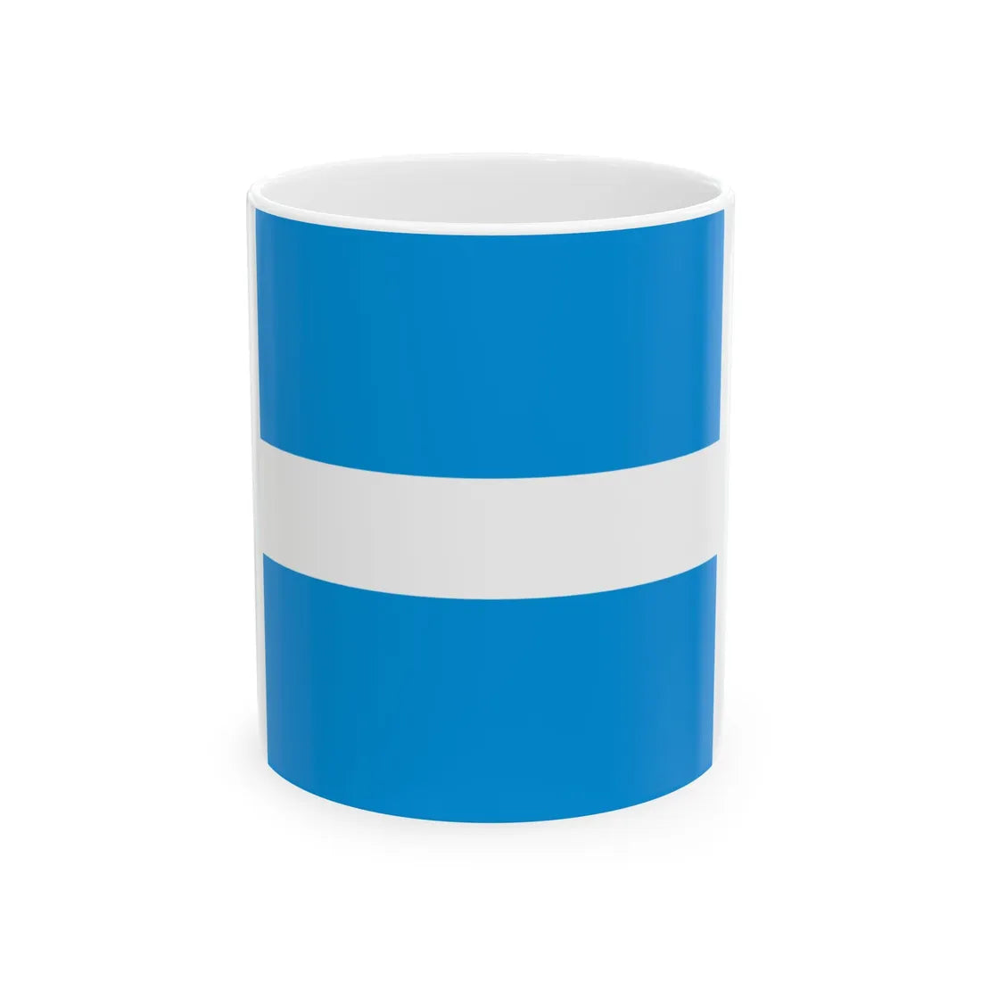 Flag of Kremenchuk (Ukraine) White Coffee Mug 11oz - Go Mug Yourself