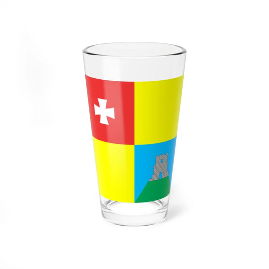 Flag of Kremenets (Ukraine) Pint Glass 16oz 16oz - Go Mug Yourself