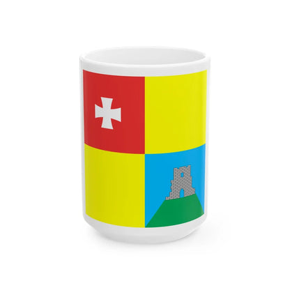 Flag of Kremenets (Ukraine) White Coffee Mug 15oz - Go Mug Yourself