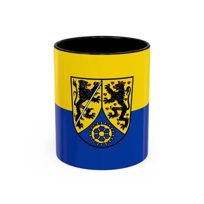 Flag of Kronach Germany - Accent Coffee Mug 11oz Black - Go Mug Yourself