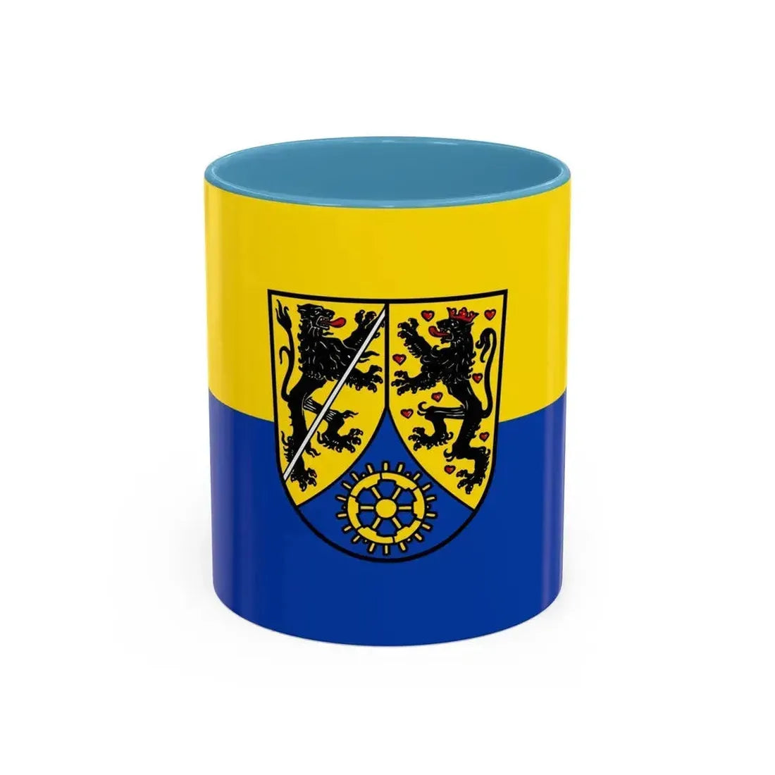 Flag of Kronach Germany - Accent Coffee Mug 11oz Light Blue - Go Mug Yourself