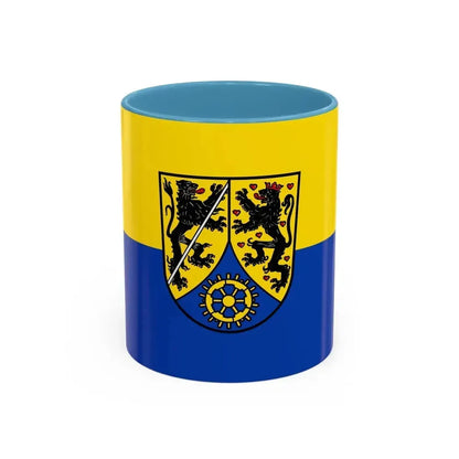 Flag of Kronach Germany - Accent Coffee Mug 11oz Light Blue - Go Mug Yourself