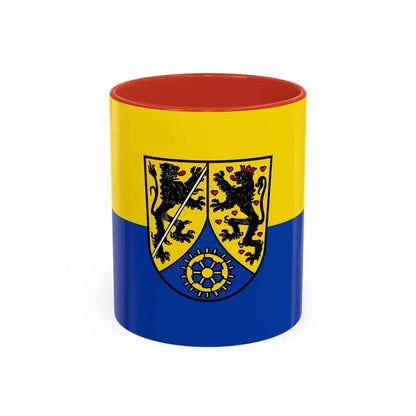 Flag of Kronach Germany - Accent Coffee Mug 11oz Red - Go Mug Yourself
