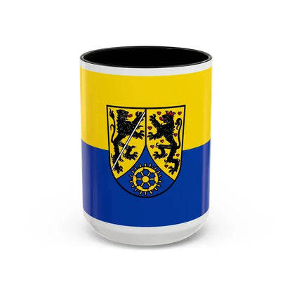 Flag of Kronach Germany - Accent Coffee Mug 15oz Black - Go Mug Yourself