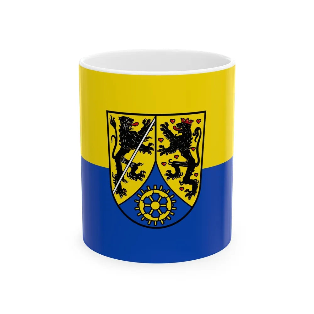 Flag of Kronach Germany - White Coffee Mug-11oz-Go Mug Yourself