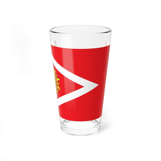 Flag of Kropyvnytskyi Raion (Ukraine) Pint Glass 16oz 16oz - Go Mug Yourself