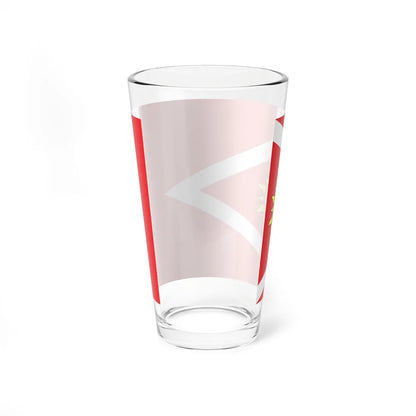 Flag of Kropyvnytskyi Raion (Ukraine) Pint Glass 16oz - Go Mug Yourself