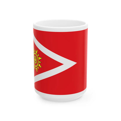 Flag of Kropyvnytskyi Raion (Ukraine) White Coffee Mug 15oz - Go Mug Yourself