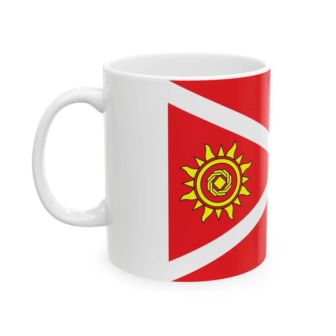 Flag of Kropyvnytskyi Raion (Ukraine) White Coffee Mug - Go Mug Yourself