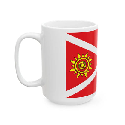 Flag of Kropyvnytskyi Raion (Ukraine) White Coffee Mug - Go Mug Yourself