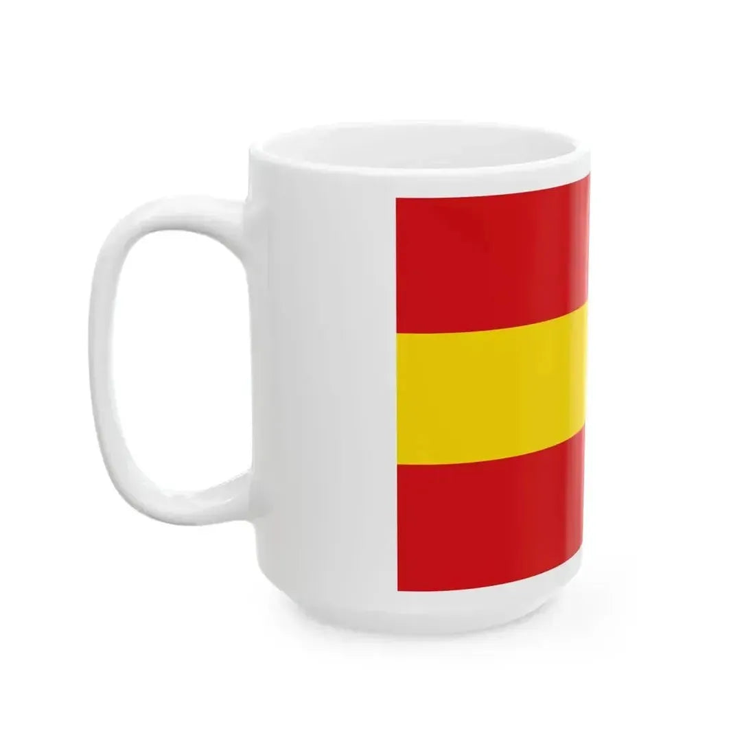 Flag of Kruishoutem (Belgium) White Coffee Mug - Go Mug Yourself