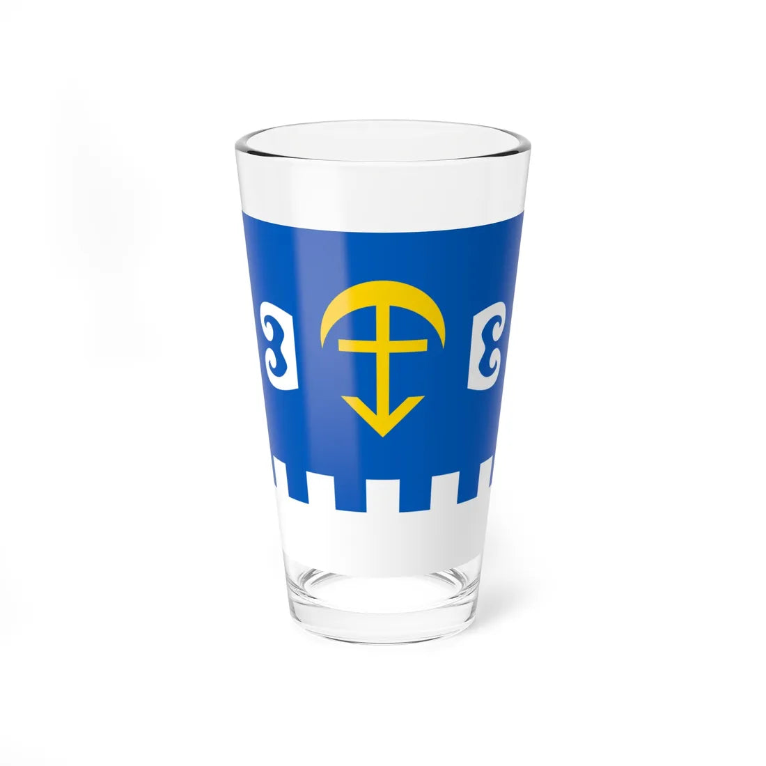 Flag of Krykhivtsi (Ukraine) Pint Glass 16oz 16oz - Go Mug Yourself