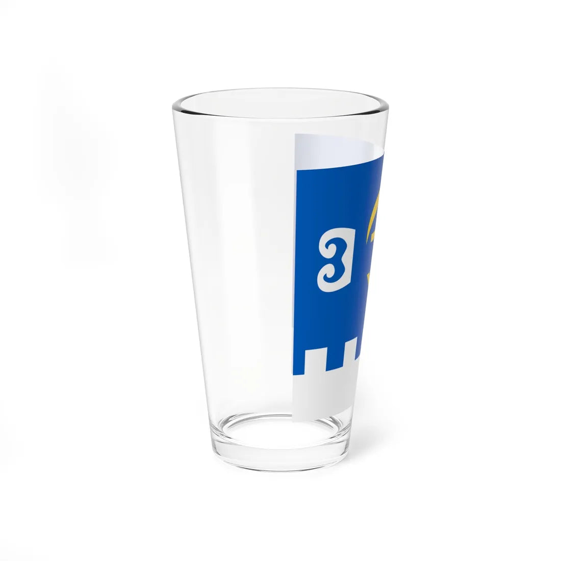Flag of Krykhivtsi (Ukraine) Pint Glass 16oz - Go Mug Yourself