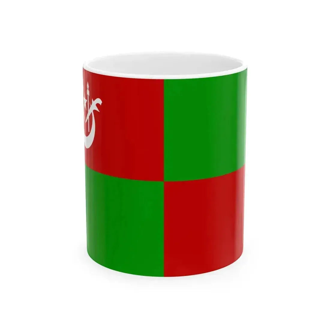 Flag of Kuala Krai Kelantan (Malaysia) White Coffee Mug 11oz - Go Mug Yourself