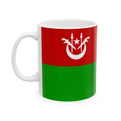 Flag of Kuala Krai Kelantan (Malaysia) White Coffee Mug - Go Mug Yourself