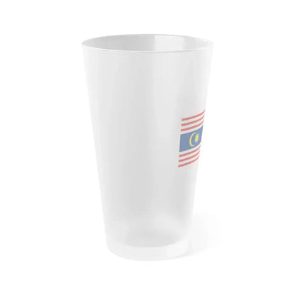 Flag of Kuala Lumpur Malaysia - Frosted Pint Glass 16oz - Go Mug Yourself