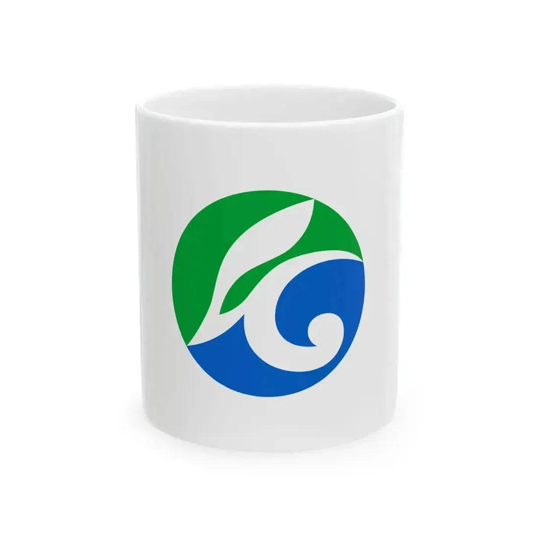 Flag of Kuji Iwate (Japan) White Coffee Mug 11oz - Go Mug Yourself