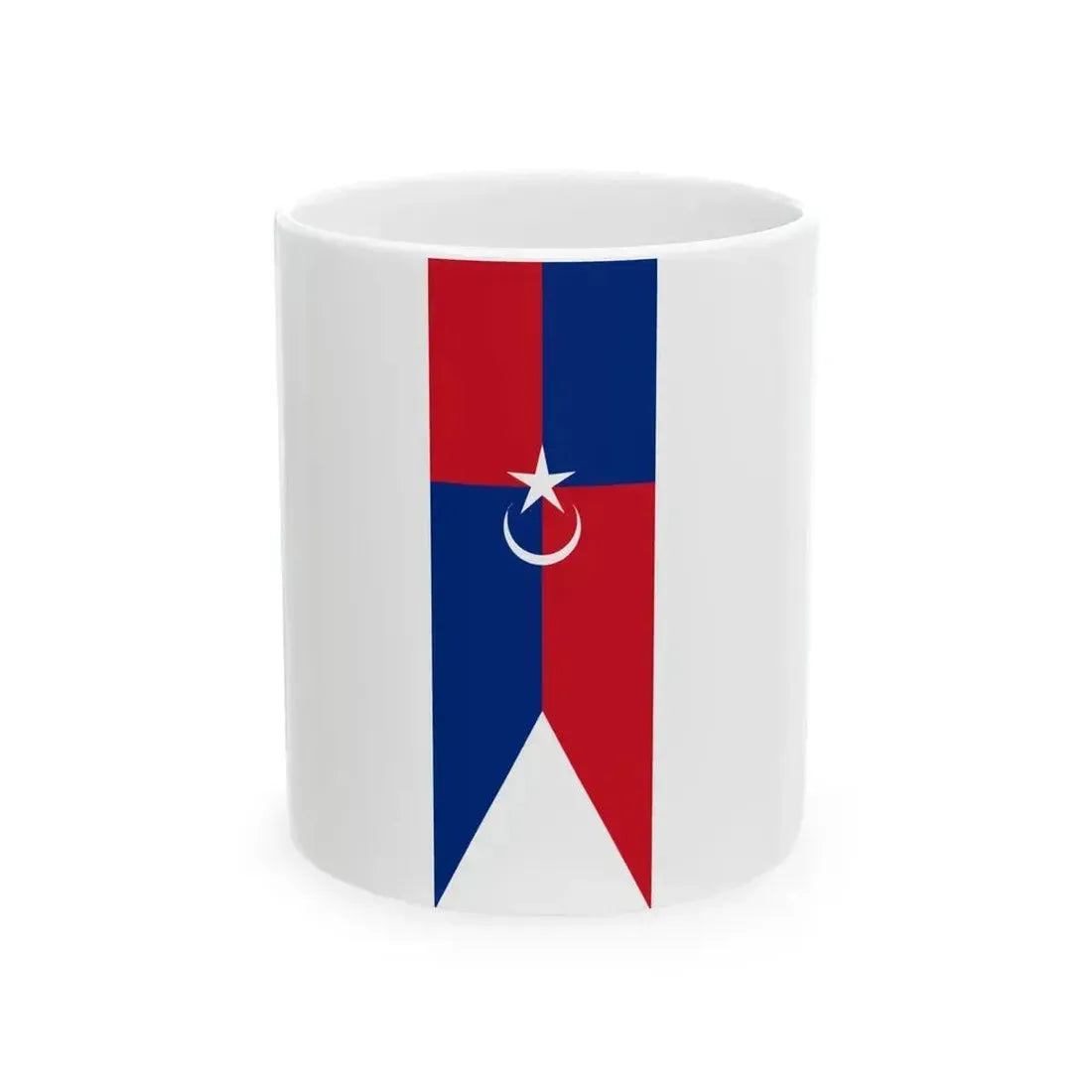 Flag of Kulai Johor vertical (Malaysia) White Coffee Mug 11oz - Go Mug Yourself