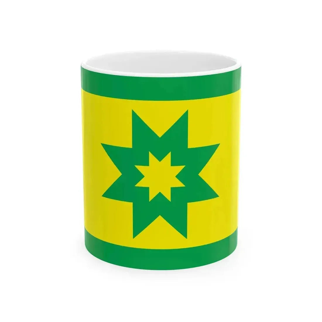 Flag of Kullamaa Estonia (Estonia) White Coffee Mug 11oz - Go Mug Yourself