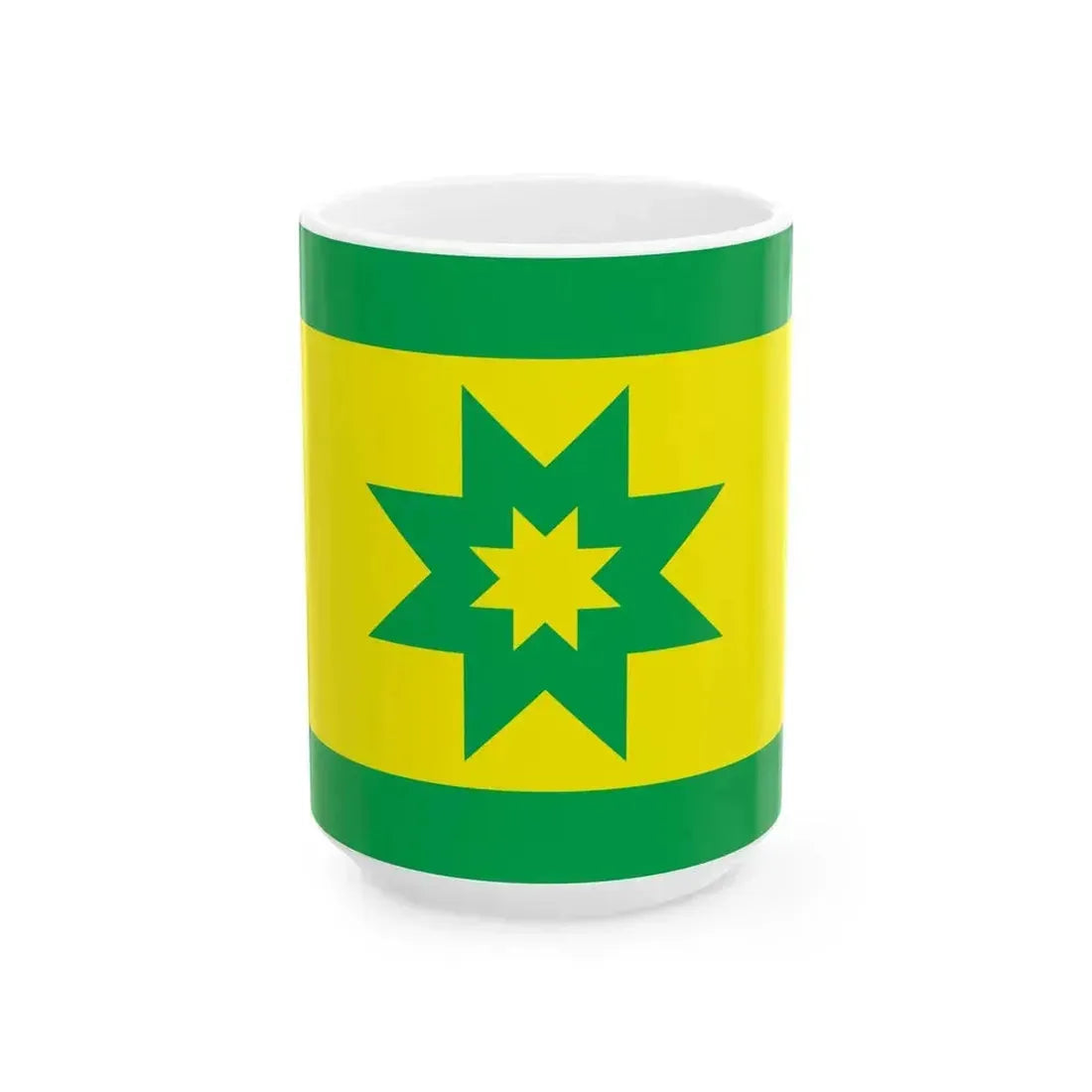 Flag of Kullamaa Estonia (Estonia) White Coffee Mug 15oz - Go Mug Yourself