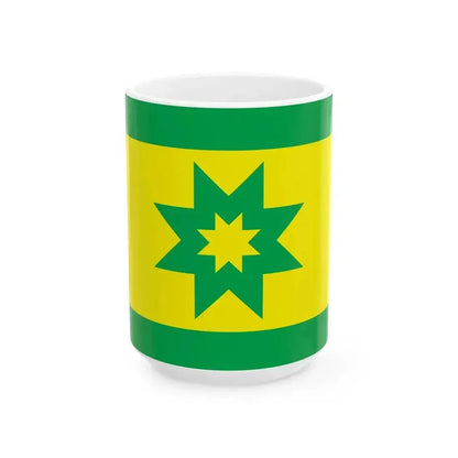 Flag of Kullamaa Estonia (Estonia) White Coffee Mug 15oz - Go Mug Yourself