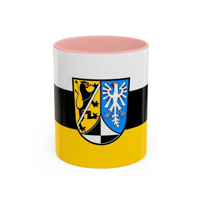 Flag of Kulmbach Germany - Accent Coffee Mug 11oz Pink - Go Mug Yourself