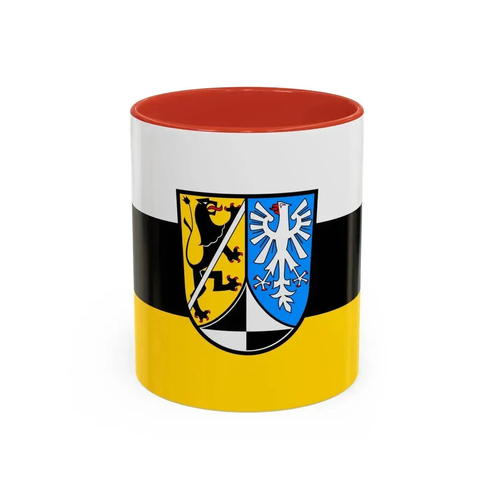 Flag of Kulmbach Germany - Accent Coffee Mug 11oz Red - Go Mug Yourself