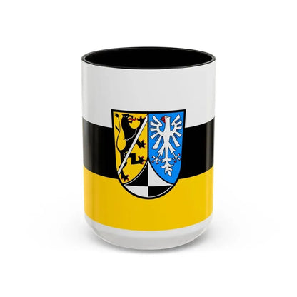 Flag of Kulmbach Germany - Accent Coffee Mug 15oz Black - Go Mug Yourself