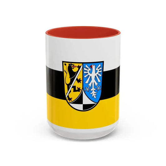 Flag of Kulmbach Germany - Accent Coffee Mug 15oz Red - Go Mug Yourself