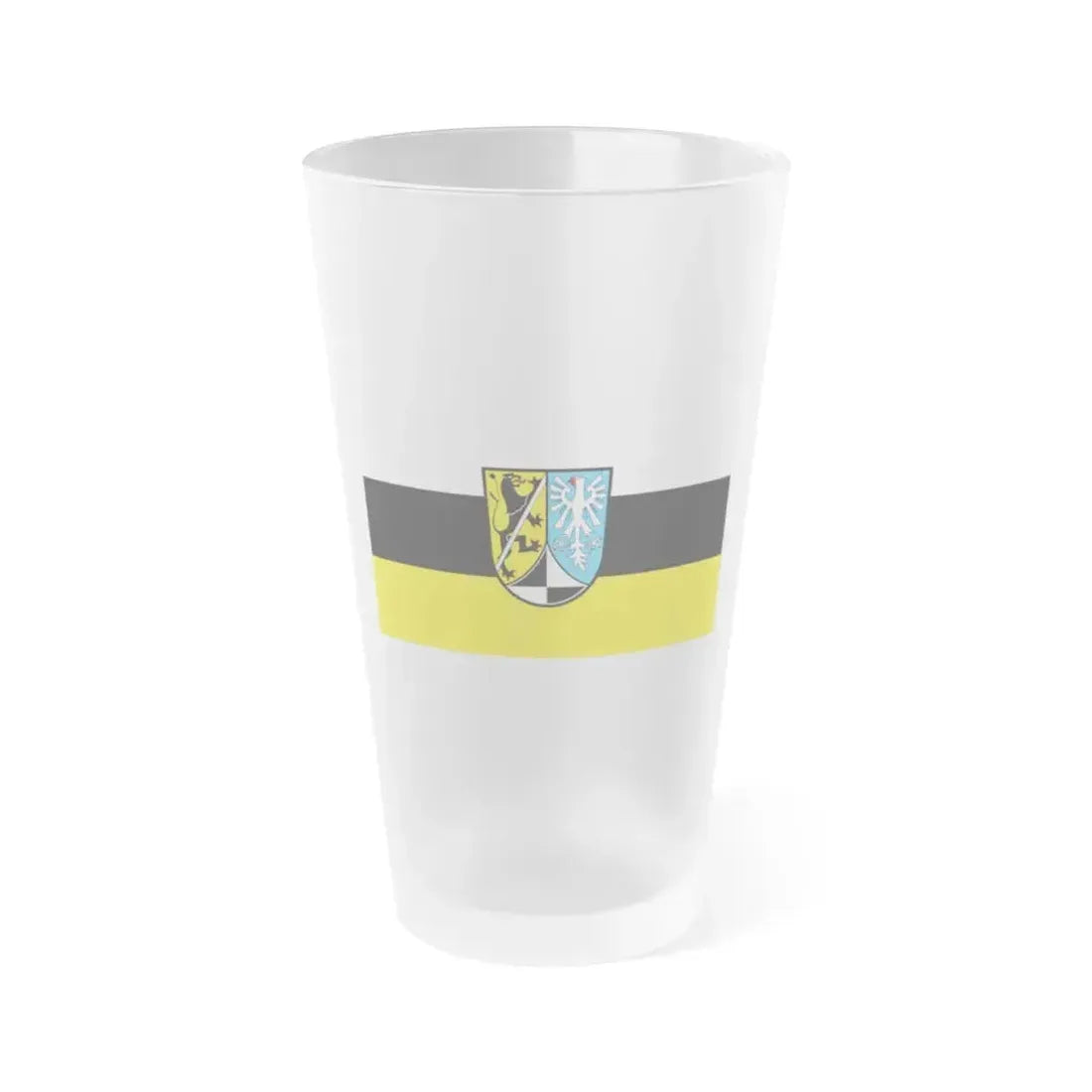 Flag of Kulmbach Germany - Frosted Pint Glass 16oz 16oz Frosted - Go Mug Yourself