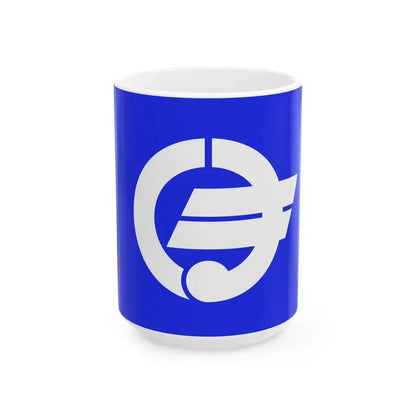 Flag of Kuma Kumamoto (Japan) White Coffee Mug 15oz - Go Mug Yourself