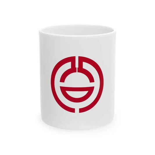 Flag of Kumagaya Saitama (Japan) White Coffee Mug 11oz - Go Mug Yourself