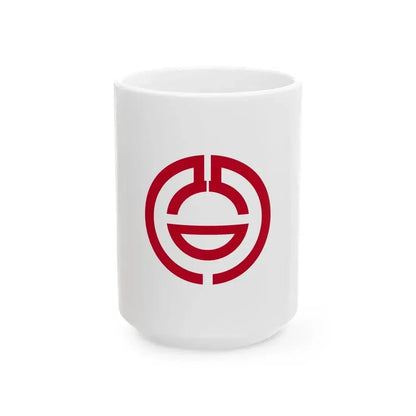 Flag of Kumagaya Saitama (Japan) White Coffee Mug 15oz - Go Mug Yourself