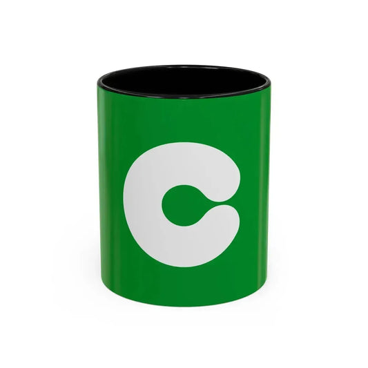Flag of Kumamoto Kumamoto Japan - Accent Coffee Mug 11oz Black - Go Mug Yourself