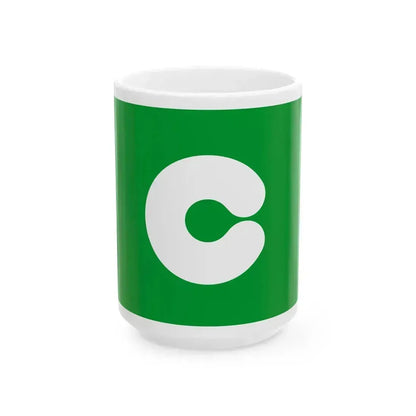 Flag of Kumamoto Kumamoto Japan - White Coffee Mug 15oz - Go Mug Yourself