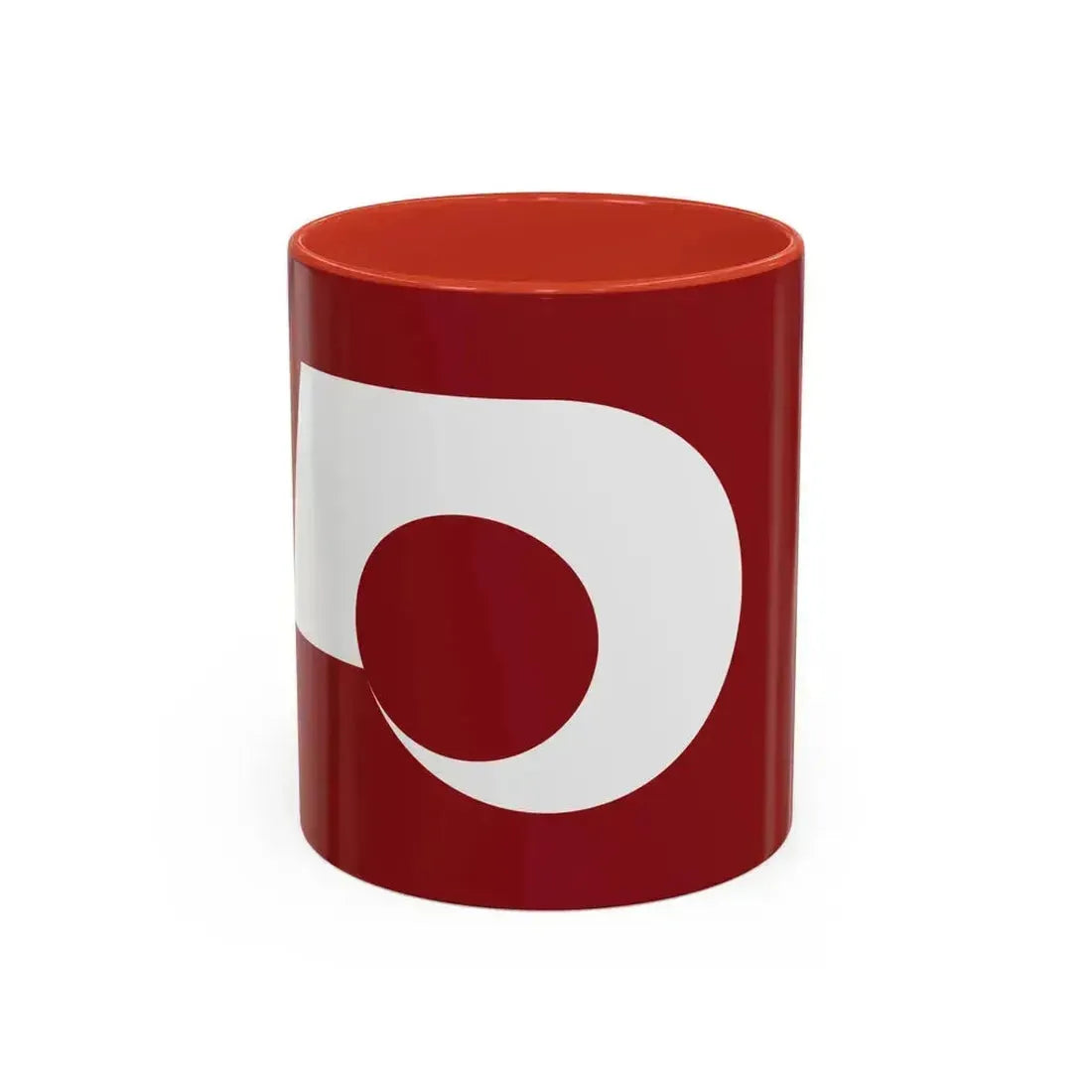 Flag of Kumamoto Prefecture Japan - Accent Coffee Mug 11oz Red - Go Mug Yourself
