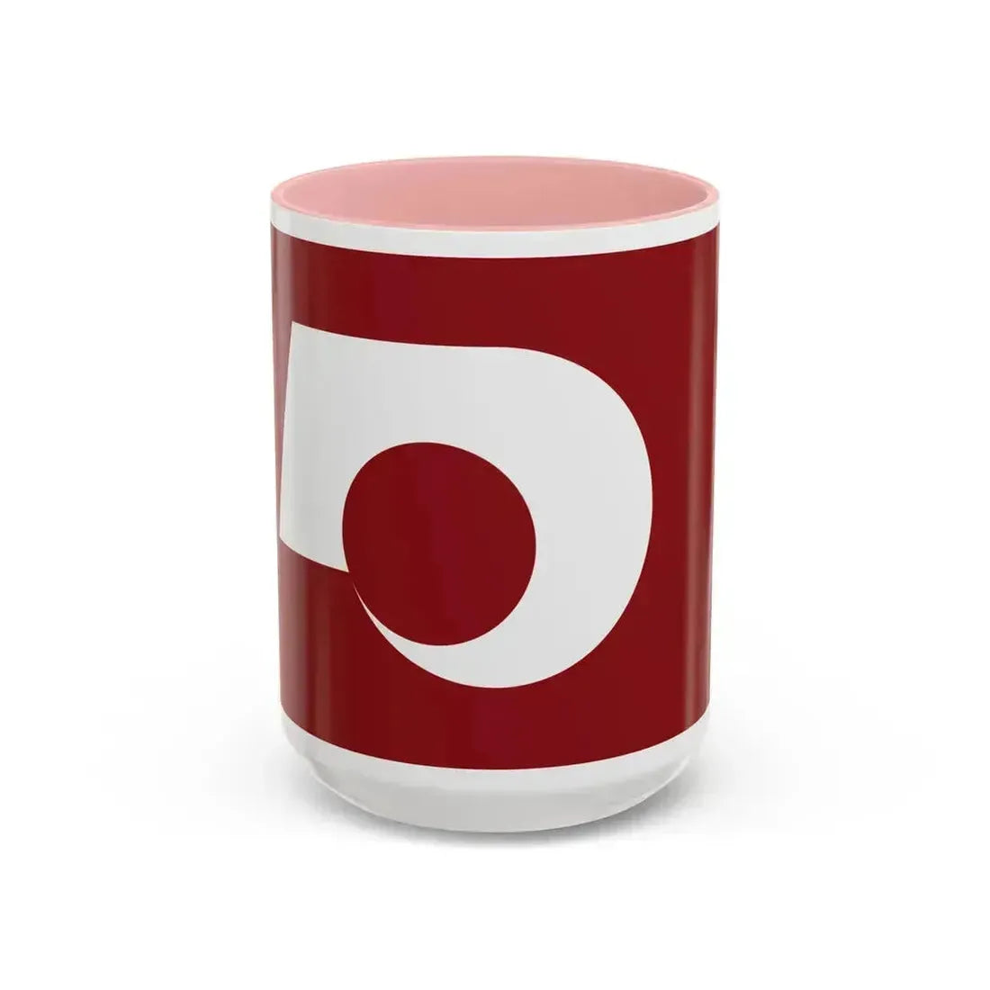 Flag of Kumamoto Prefecture Japan - Accent Coffee Mug 15oz Pink - Go Mug Yourself