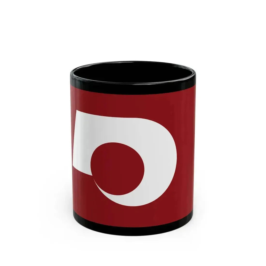 Flag of Kumamoto Prefecture Japan - Black Coffee Mug 11oz - Go Mug Yourself