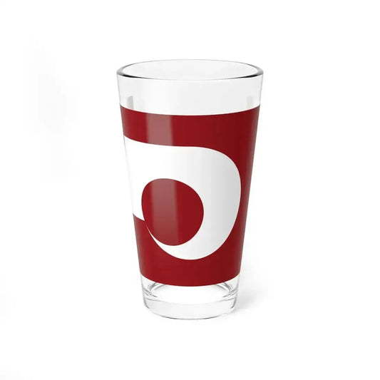 Flag of Kumamoto Prefecture Japan - Pint Glass 16oz 16oz - Go Mug Yourself