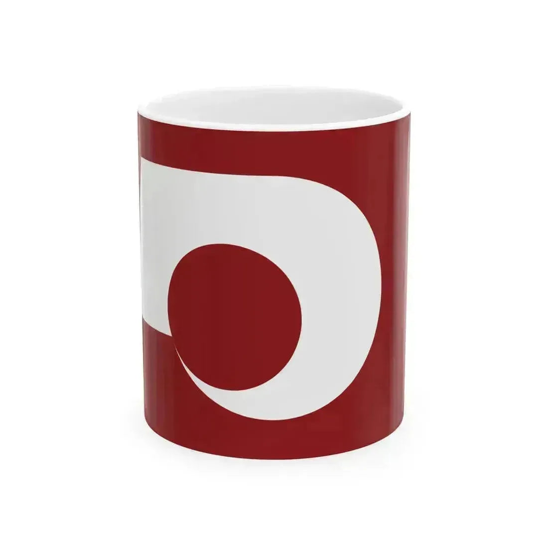 Flag of Kumamoto Prefecture (Japan) White Coffee Mug 11oz - Go Mug Yourself