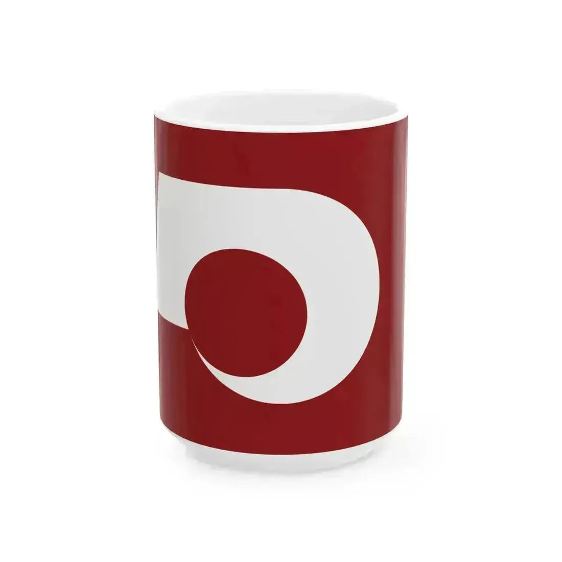 Flag of Kumamoto Prefecture (Japan) White Coffee Mug 15oz - Go Mug Yourself