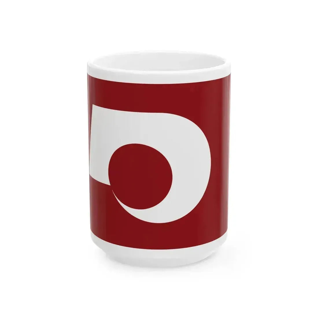 Flag of Kumamoto Prefecture Japan - White Coffee Mug 15oz - Go Mug Yourself